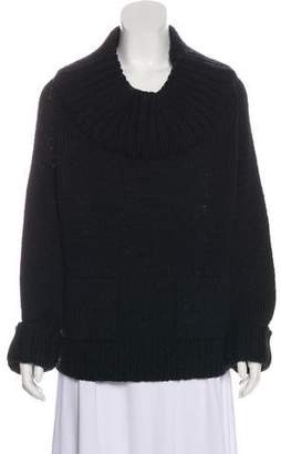 Magaschoni Wool Knit Off Shoulder Sweater