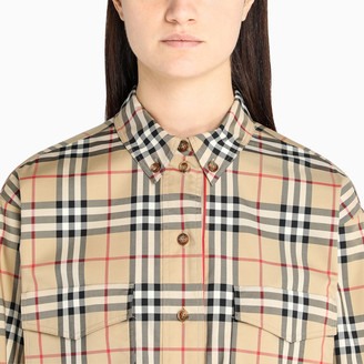 Burberry Woman's tartan Check motif over shirt