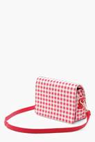 Thumbnail for your product : boohoo Gingham Boxy Cross Body