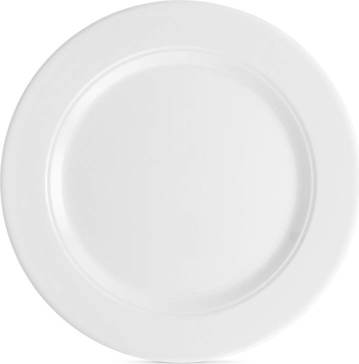 Q Squared Diamond 10.5" Round Melamine Dinner Plate, Set of 4