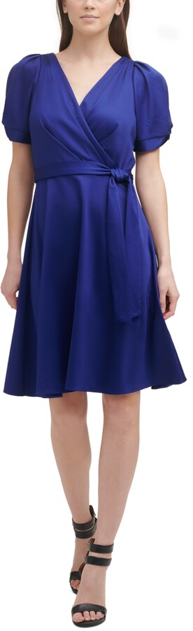 dkny blue dress