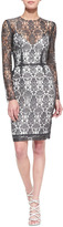 Thumbnail for your product : L'Agence Long-Sleeve Lace Dress w/Slip