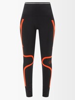 Thumbnail for your product : adidas by Stella McCartney Truepace Logo-print Jersey Leggings - Black