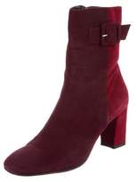 Thumbnail for your product : Aquatalia Suede Round-Toe Ankle Boots