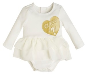 baby girl white long sleeve bodysuit