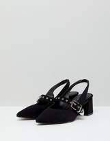 Thumbnail for your product : Raid RAID Carlin Black Sling Mid block Heeled Shoes