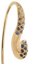 Thumbnail for your product : Charlotte Chesnais Fine Jewellery - Hook Sapphire, Topaz & Yellow-gold Single Earring - Womens - Yellow Gold
