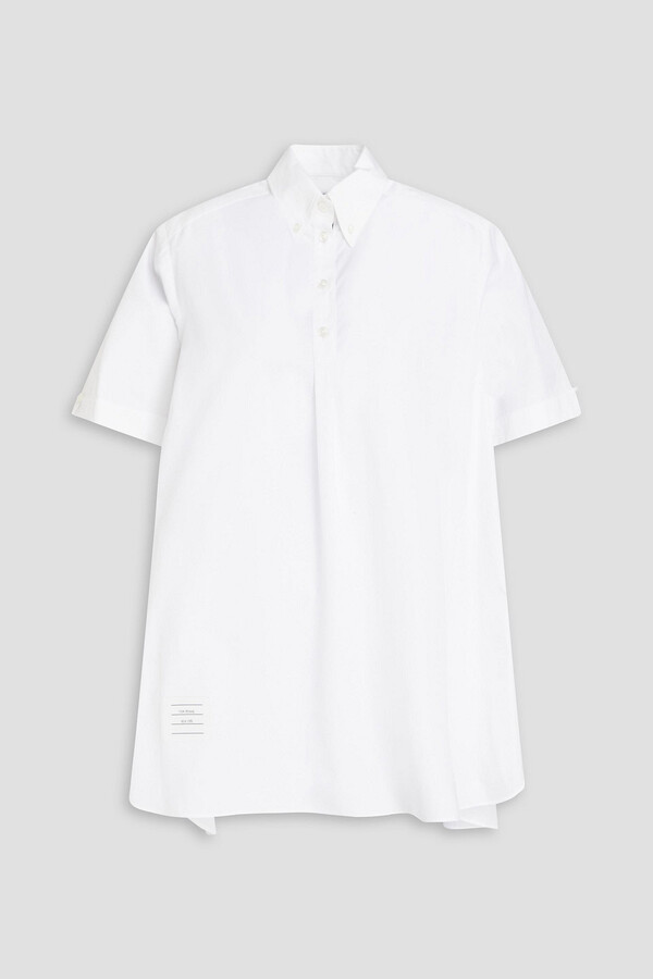 Thom Browne Cotton-poplin mini shirt dress