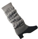 Thumbnail for your product : Bodhi2000® Womens Winter Knitted Twist Leg Warmers Knee High Boot Socks Cuffs