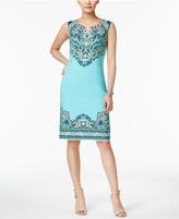 Thumbnail for your product : JM Collection Printed Keyhole Dress, Created for Macy's