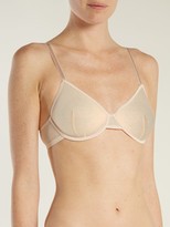 Thumbnail for your product : Bodas Jabouley Lace Underwired Bra - Light Pink