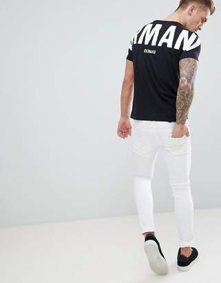 Armani Exchange Back Logo T-Shirt In Black