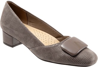taupe pumps low heel