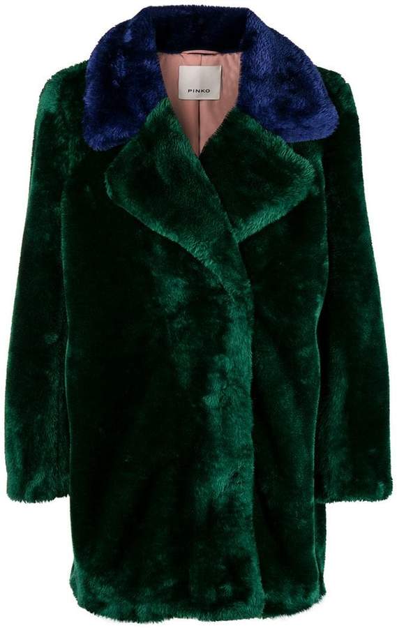 Pinko faux fur coat - ShopStyle