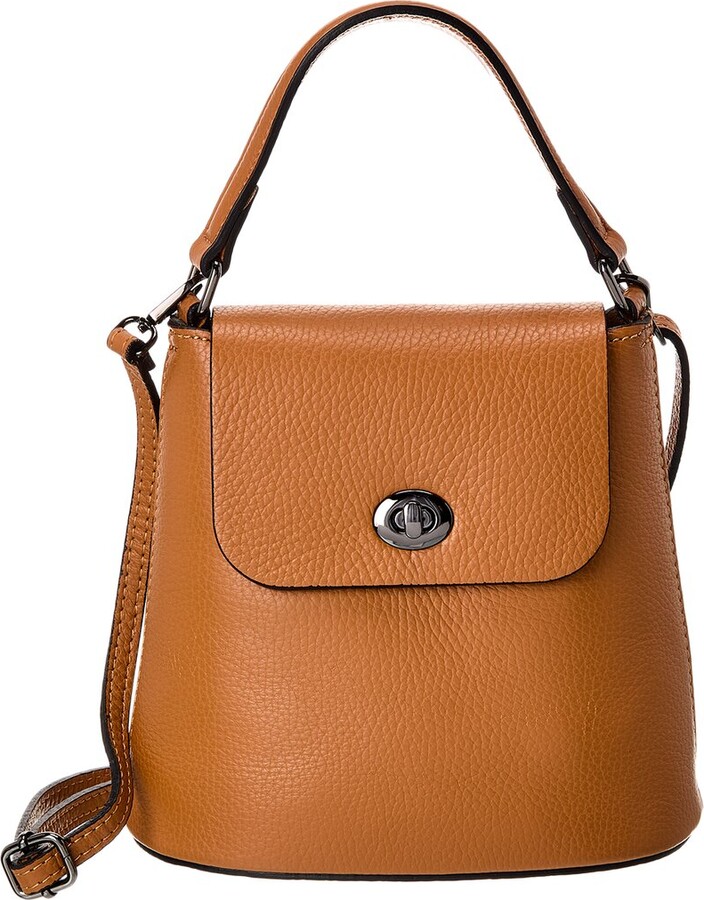 Italian Leather Top Handle Shoulder Bag ShopStyle