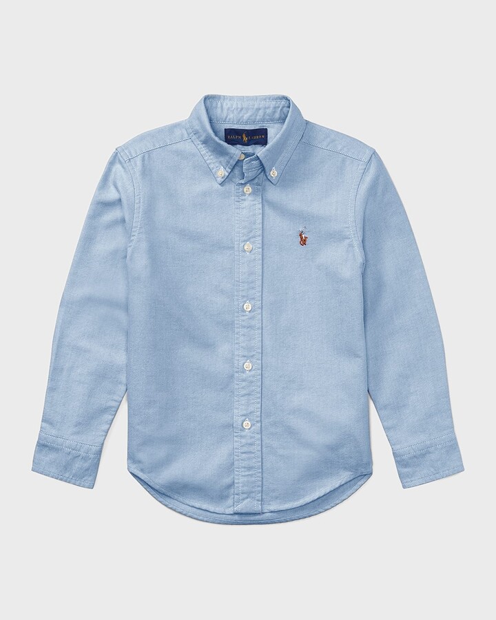 Ralph Lauren Kids Boy's Oxford Sport Shirt, Size 2-7