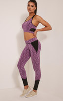 Thumbnail for your product : PrettyLittleThing Maleah Purple Marl Crop Top