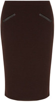 Thumbnail for your product : Dorothy Perkins Merlot leather look pocket textured skirt