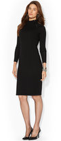Thumbnail for your product : Lauren Ralph Lauren Long-Sleeve Wool Moto Dress