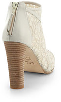 Thumbnail for your product : Stuart Weitzman Meshly Lace & Leather Ankle Boots