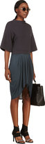 Thumbnail for your product : Helmut Lang Teal Jersey Scala Skirt
