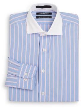 Saks Fifth Avenue Slim-Fit Two-Tone Striped Dress Shirt