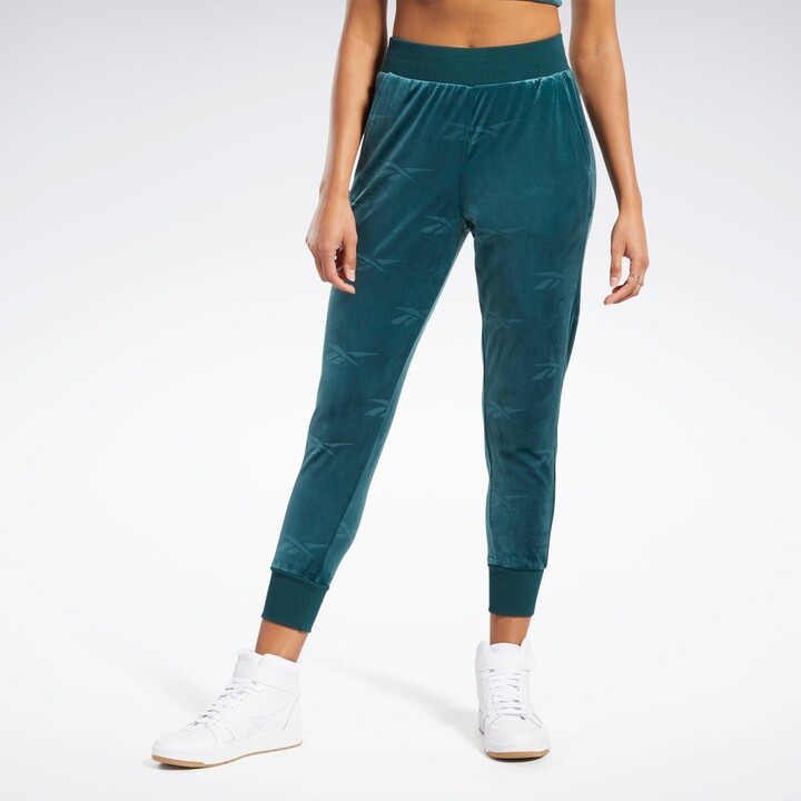 Reebok Classics Energy Q4 Velour Pants Womens Athletic Pants Small Forest  Green - ShopStyle