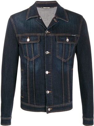 dolce and gabbana mens jean jacket