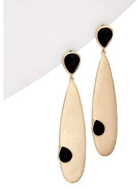 Rivka Friedman 18k Clad Onyx Drop Earrings