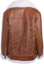 Thumbnail for your product : Wolfie Fur Shearling Zip Up Jacket