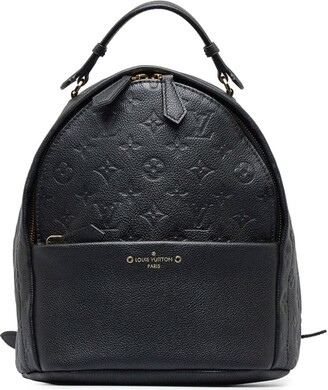 Authentic Louis Vuitton Black Empreinte Monogram Leather Sorbonne Backpack