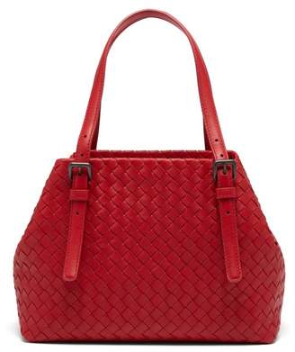 Bottega Veneta Intrecciato Small Leather Tote - Womens - Red