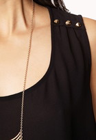 Thumbnail for your product : Forever 21 Contemporary Spiked Shoulder High-Low Top