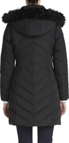 Thumbnail for your product : Jones New York Down Blend Quilted Coat with Hood