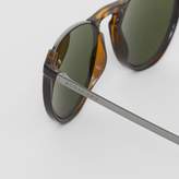 Thumbnail for your product : Burberry Keyhole Pilot Round Frame Sunglasses