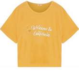 Thumbnail for your product : Monrow Cropped Printed Modal And Supima-blend Jersey T-shirt