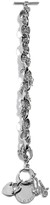 Thumbnail for your product : GUESS Silver-Tone Plate & Heart Lock Charm Bracelet