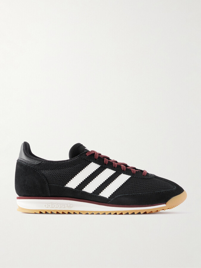 adidas Sl 72 Og Suede And Leather-trimmed Mesh Sneakers - Black
