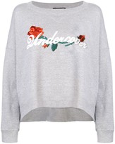 Thumbnail for your product : Undercover Embroidered Curved Hem Sweatshirt