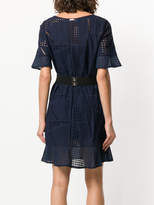 Thumbnail for your product : Liu Jo belted perforated dress