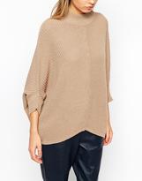 Thumbnail for your product : ASOS Jumper With High Neck & Cape Sleeve
