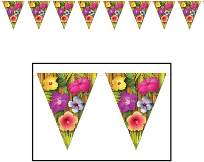Beistle Luau Pennant Banner - 11\