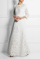 Thumbnail for your product : Dolce & Gabbana Cutout Crepe Gown - White