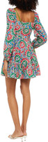 Thumbnail for your product : Rixo Roxy gathered floral-print cotton-blend mini dress