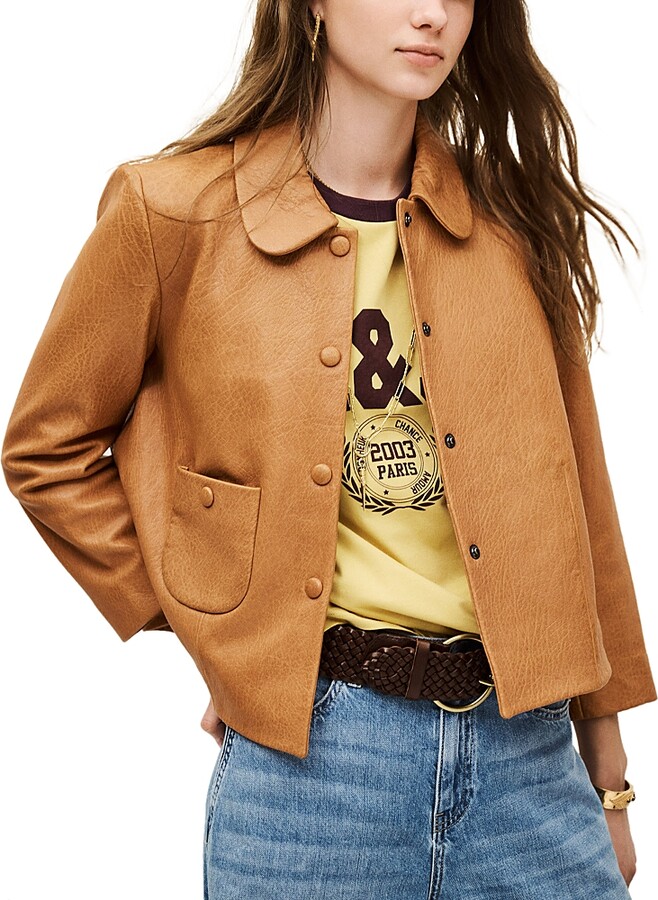 BA&SH ba & sh Bilos Leather Jacket