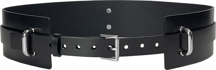 Haute Cuir Black Lila Wide Leather Belt