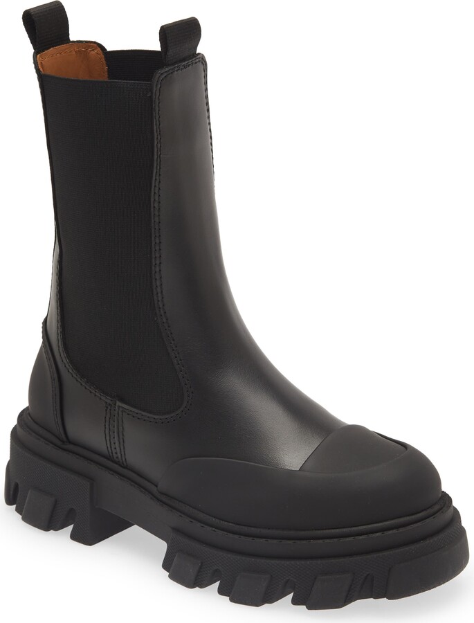 cleated chelsea boot