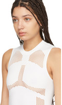 Thumbnail for your product : Unravel White Seamless Mesh Bodysuit