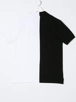 Thumbnail for your product : Marcelo Burlon County of Milan Kids colour block logo embroidered polo shirt