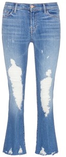 J Brand 'Selena' distressed cropped boot cut jeans
